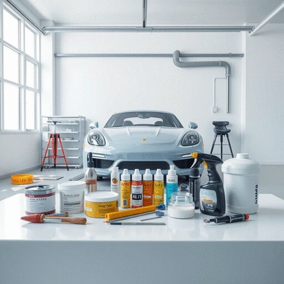 Custom car painting materials and tools