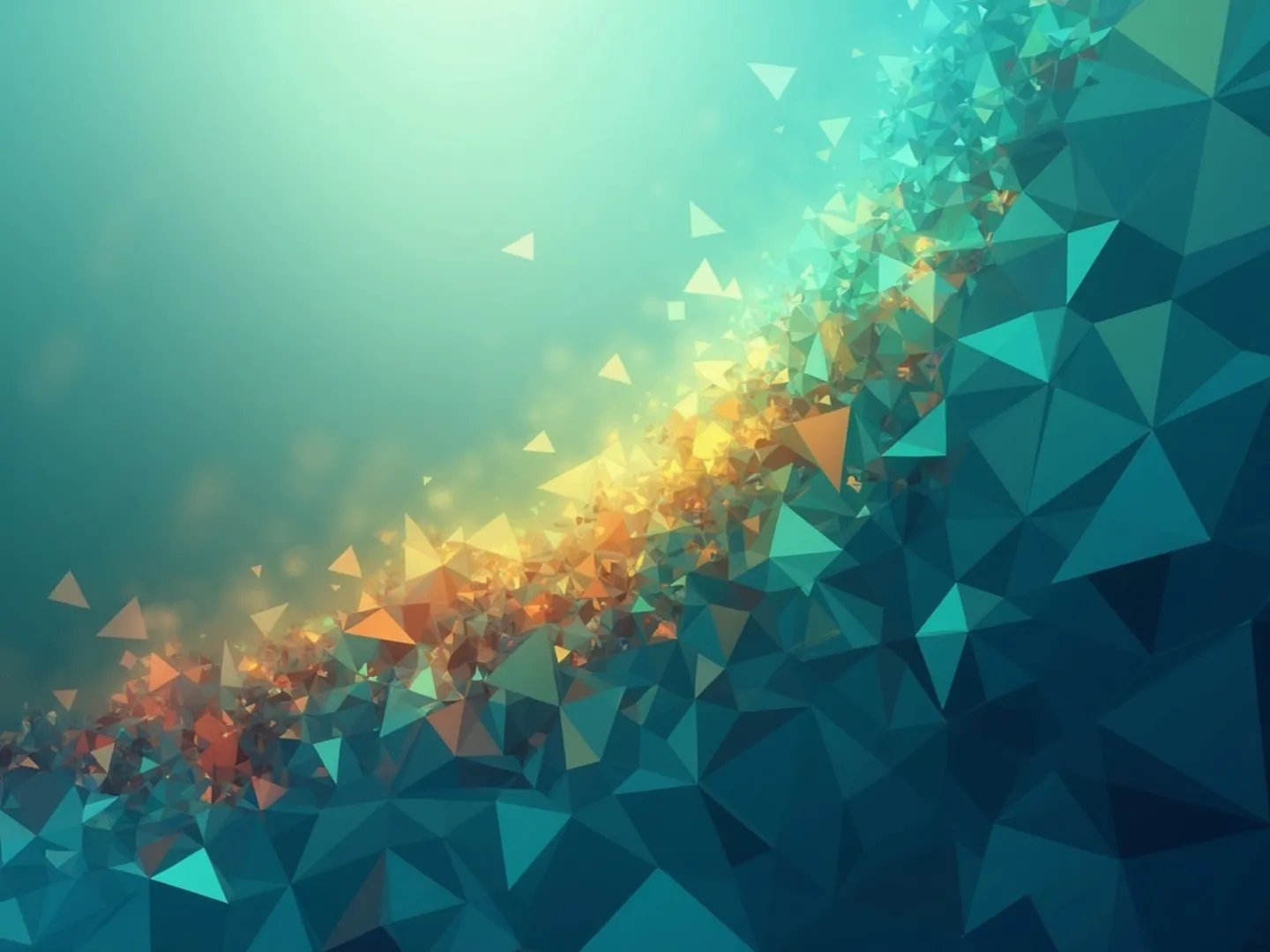 Geometric background pattern representing achievement and growth